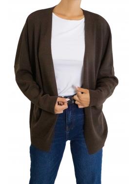 Cardigan tinta unita aperto